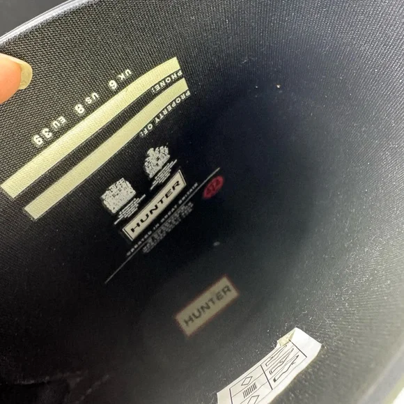 Short Hunter Boots with back zipper size 8 EUC - Picture 7 of 8